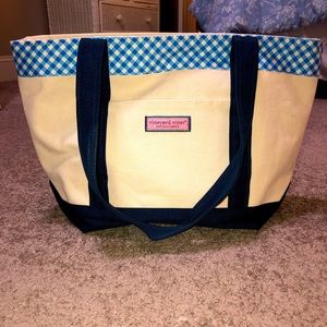 NWT vineyard vines large tote gingham
